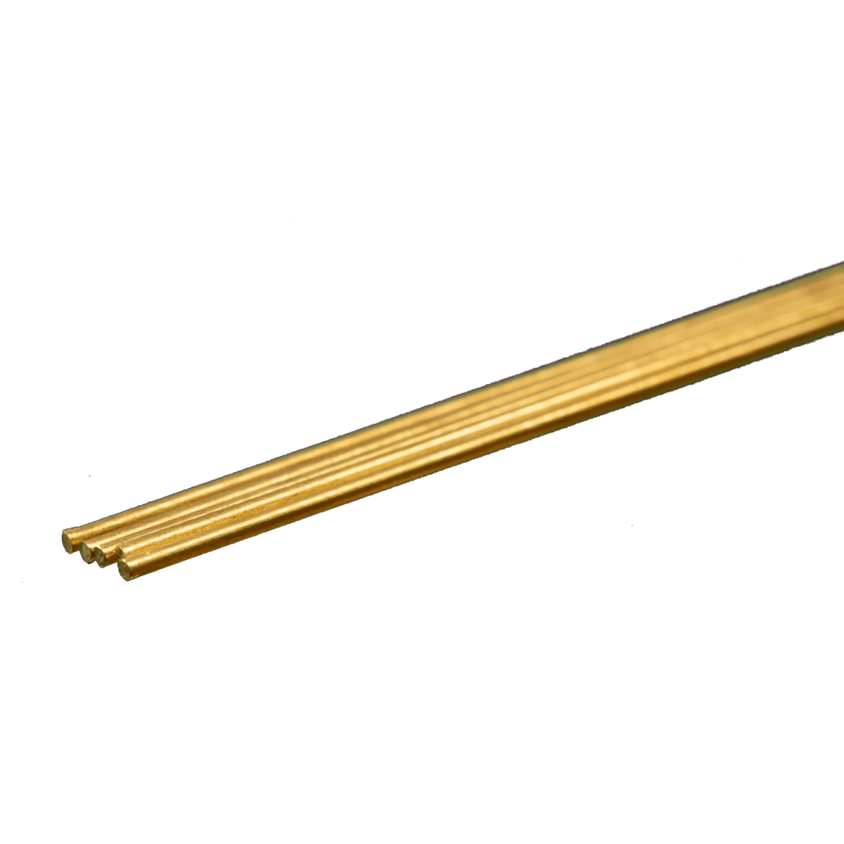 K&S 8160 Round Brass Rod 1/32" OD x 12" Long (5 Pieces) - Oakville Model Trains Depot