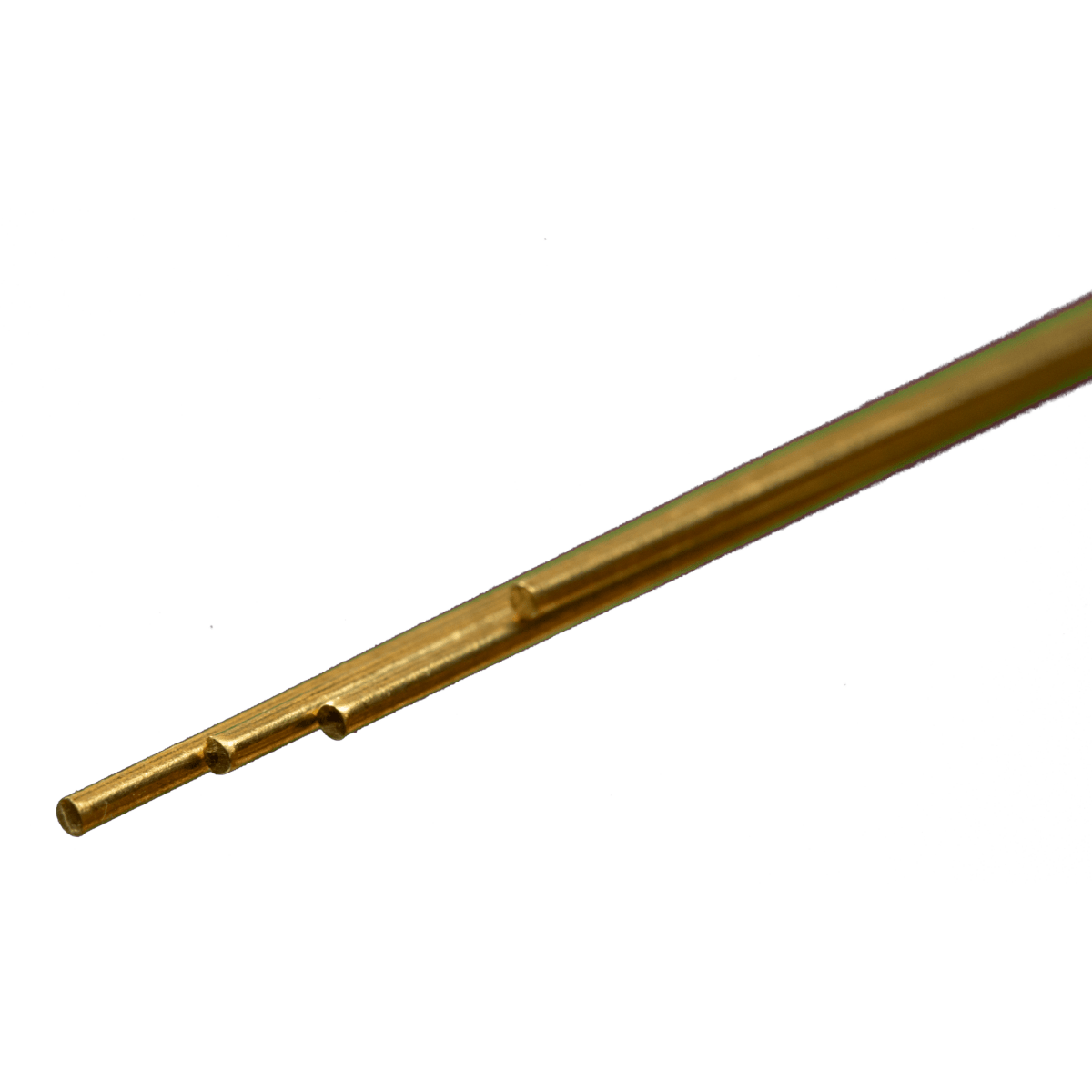 K&S 8161 Round Brass Rod 3/64" OD x 12" Long (4 Pieces) - Oakville Model Trains Depot