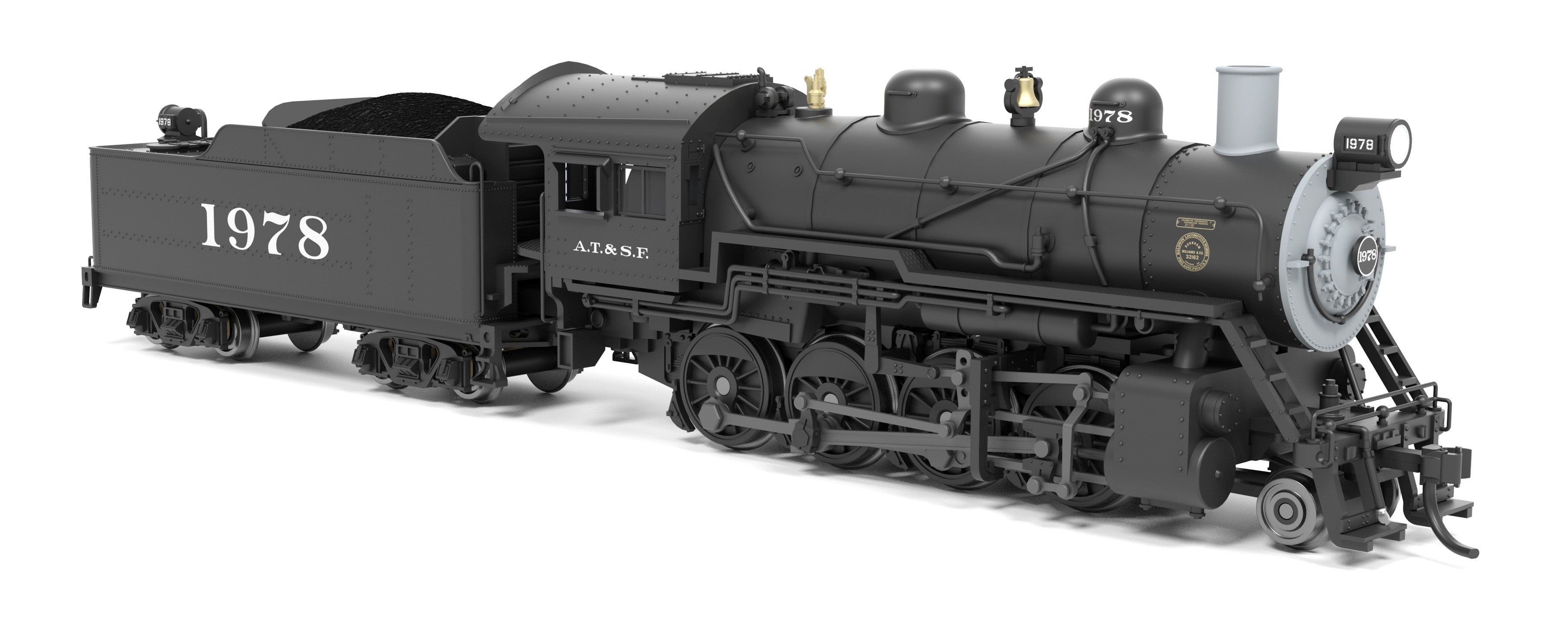 BLI 8376 N 2-8-0 ATSF 1978 - trucks and fuel tank