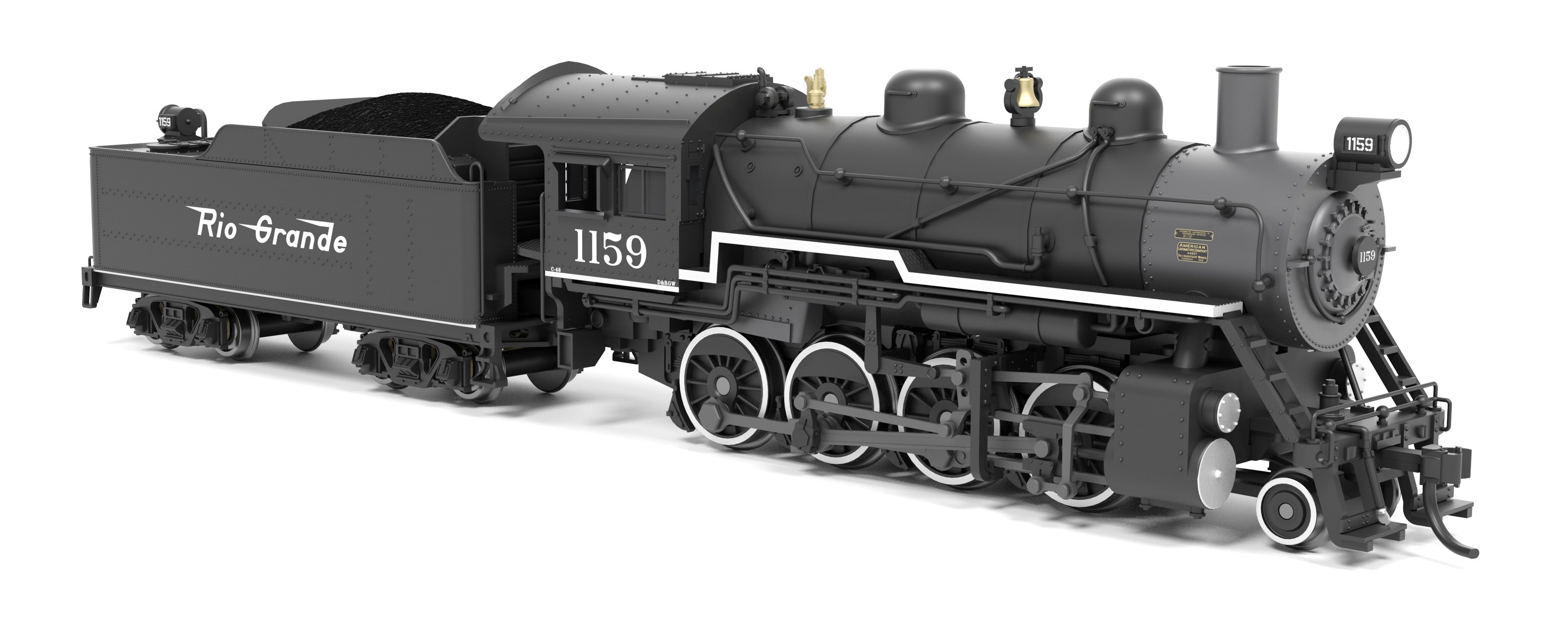 BLI 8380 N 2-8-0 DRGW 1159 - trucks and fuel tank