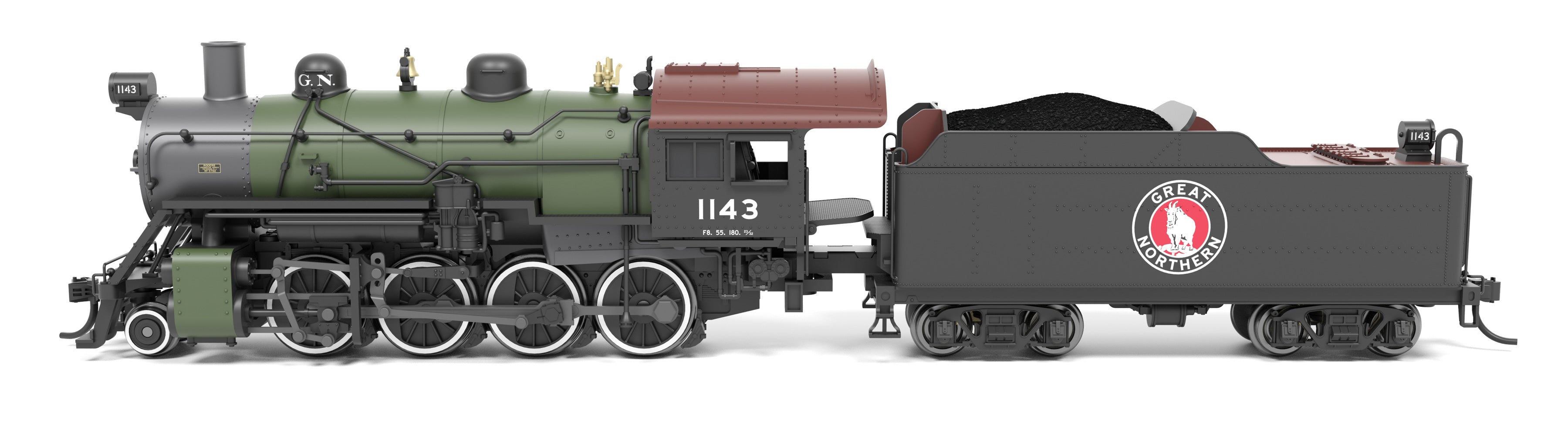 BLI 8401 N 2-8-0 GN 1143 - side profile view