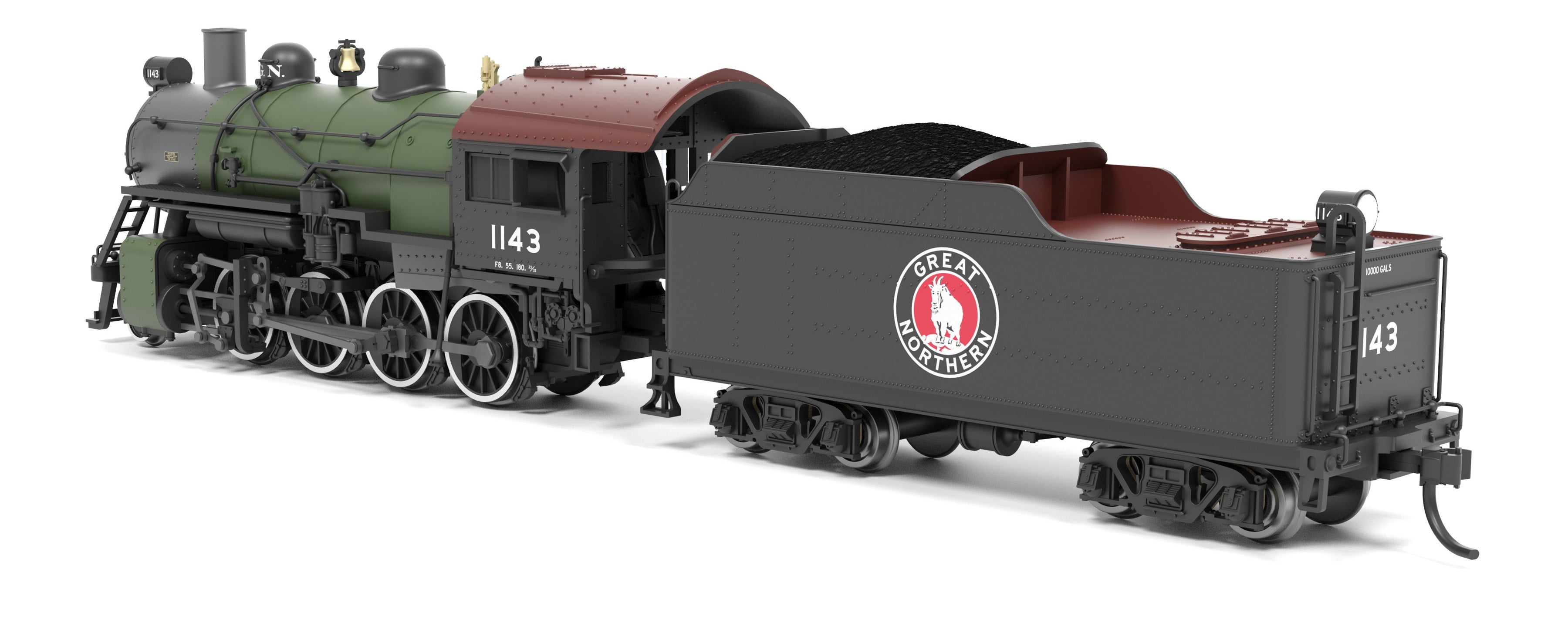 BLI 8401 N 2-8-0 GN 1143 - front 3/4 view