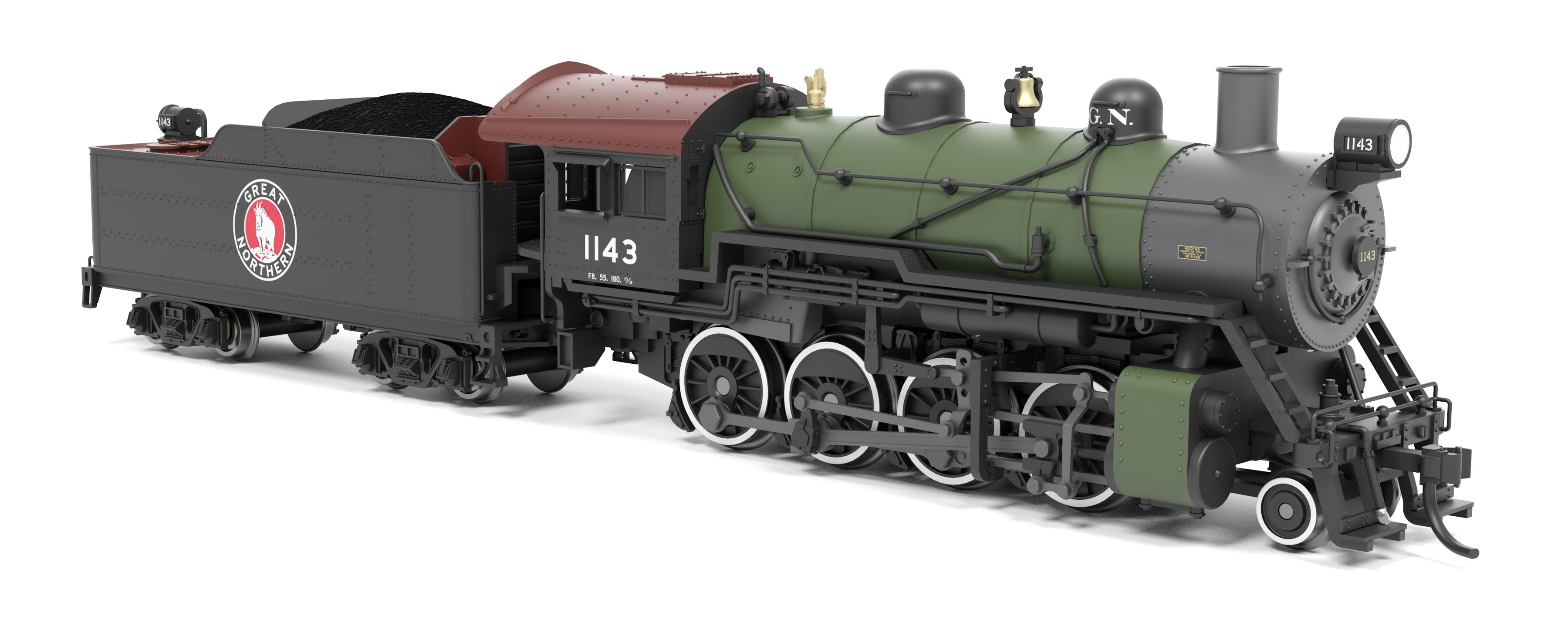 BLI 8401 N 2-8-0 GN 1143 - trucks and fuel tank