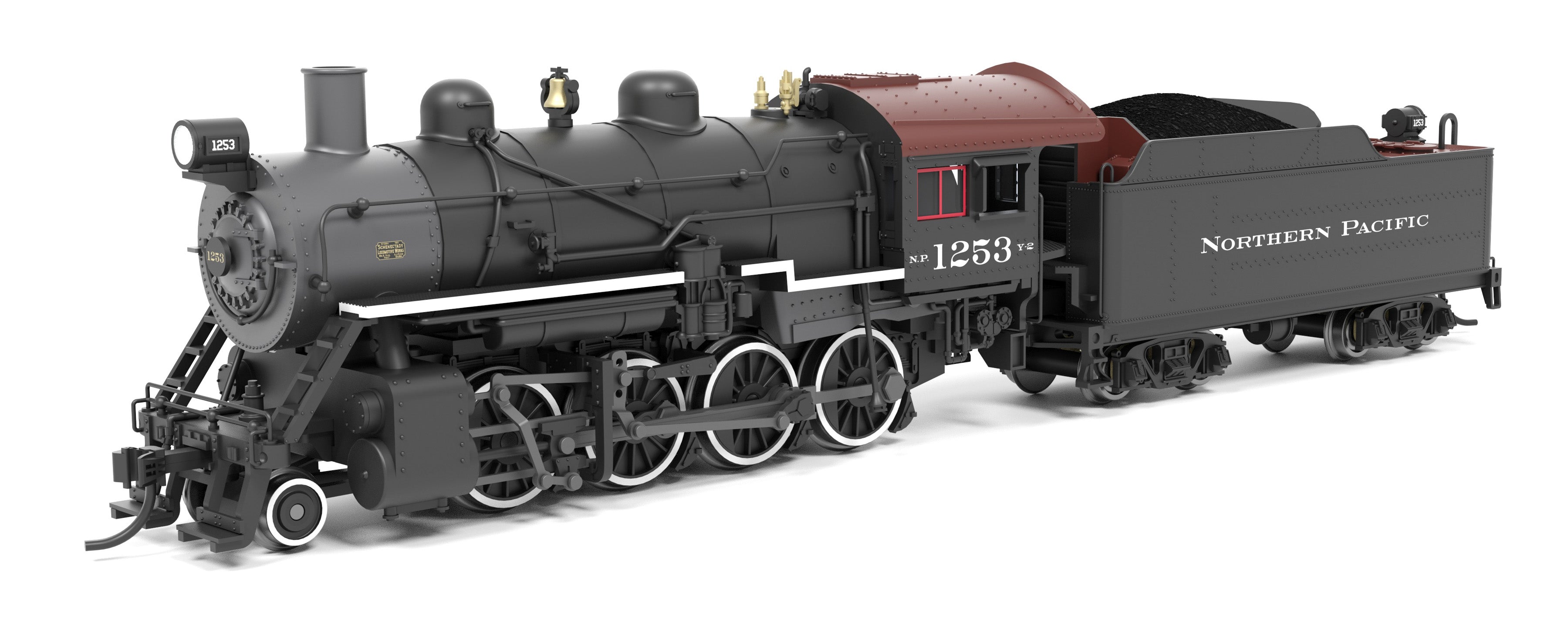 Broadway Limited Imports 8385 N 2-8-0 Consolidation Northern Pacific 1254 - main view