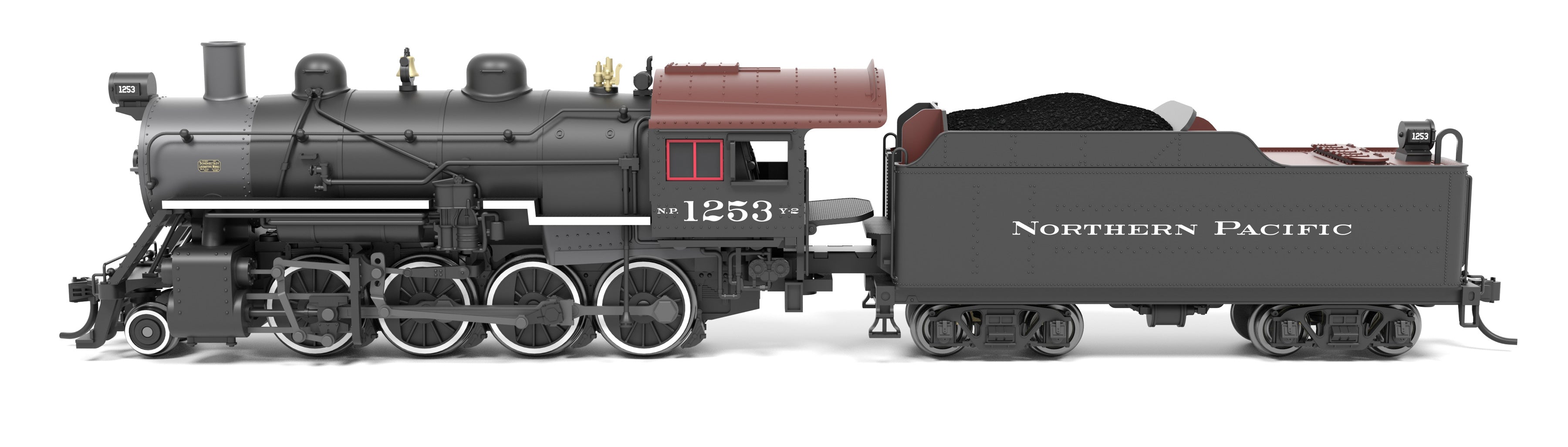 BLI 8385 N 2-8-0 NP 1254 - side profile view