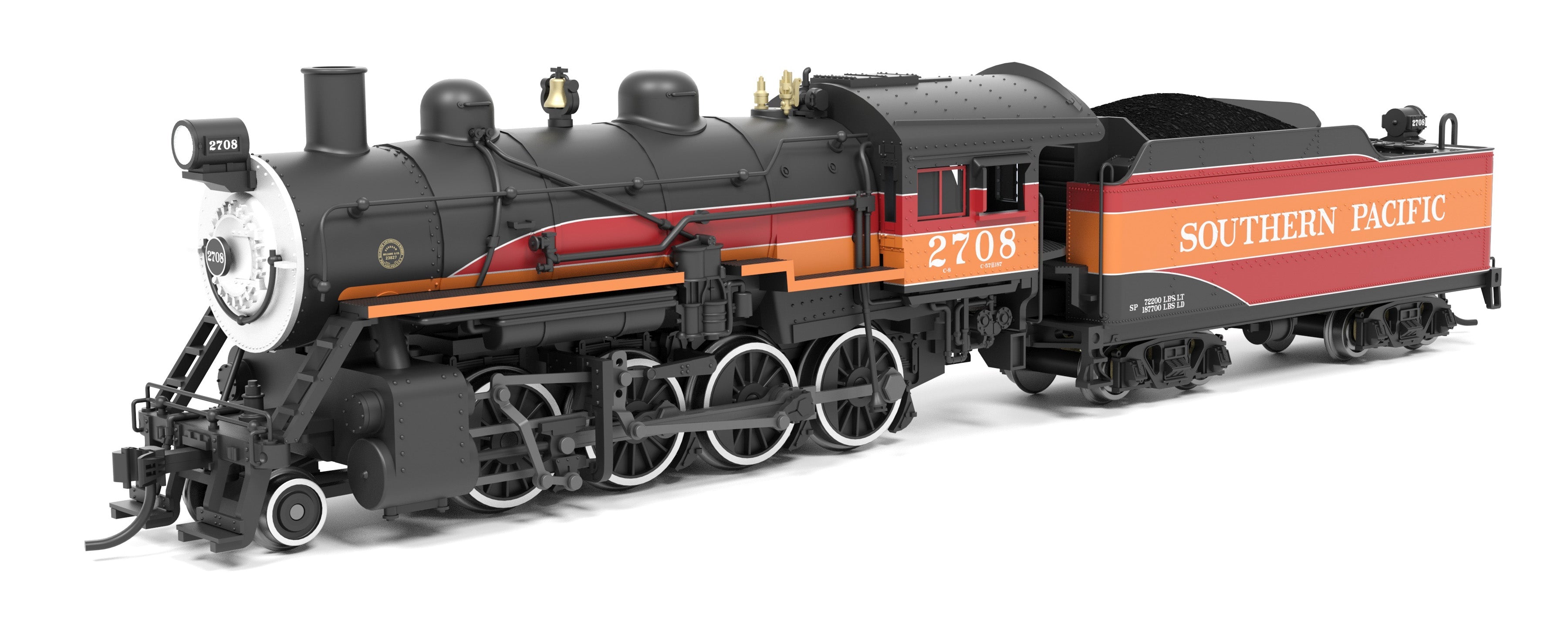 Broadway Limited Imports 8404 N 2-8-0 Consolidation Southern Pacific 2708 - main view