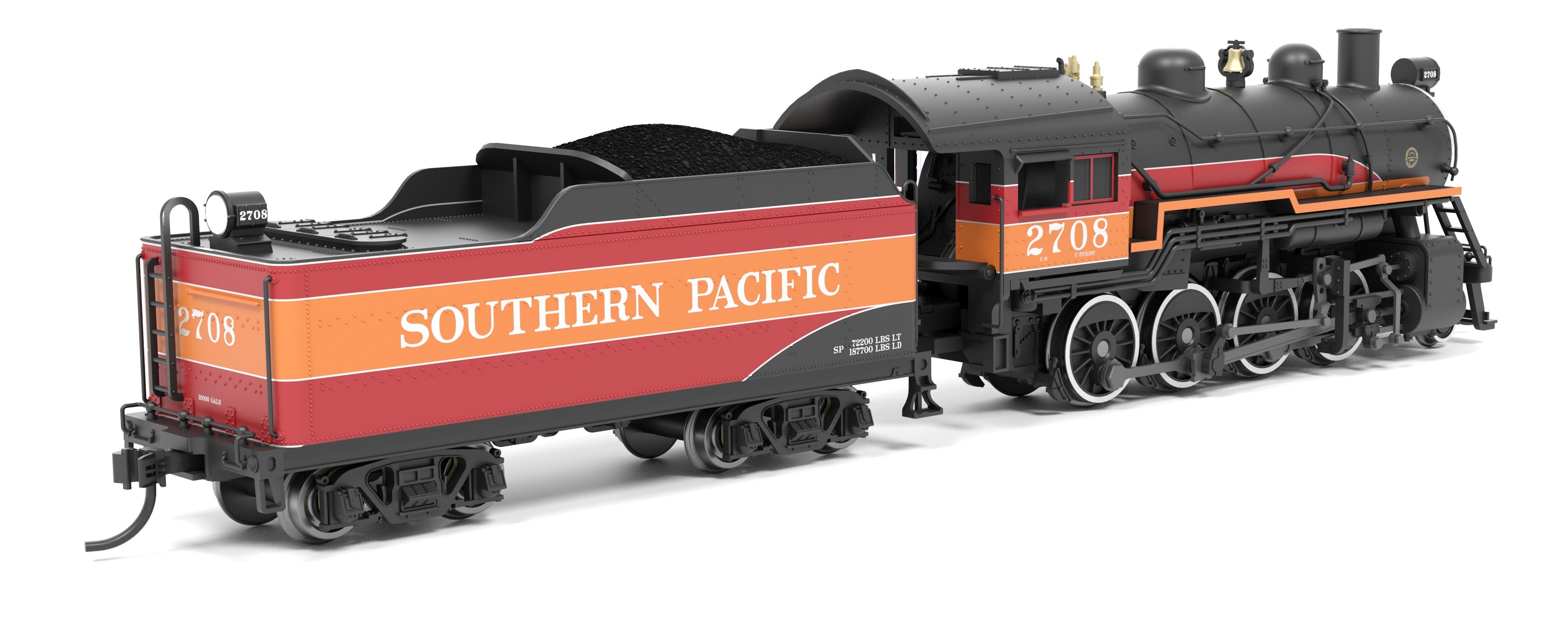 BLI 8388 N 2-8-0 SP 2720 - rear 3/4 view