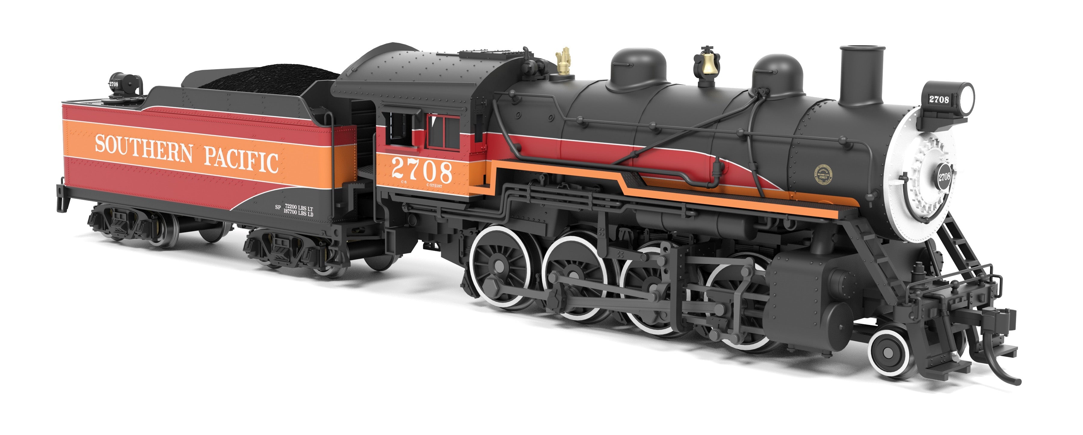 BLI 8404 N 2-8-0 SP 2708 - trucks and fuel tank