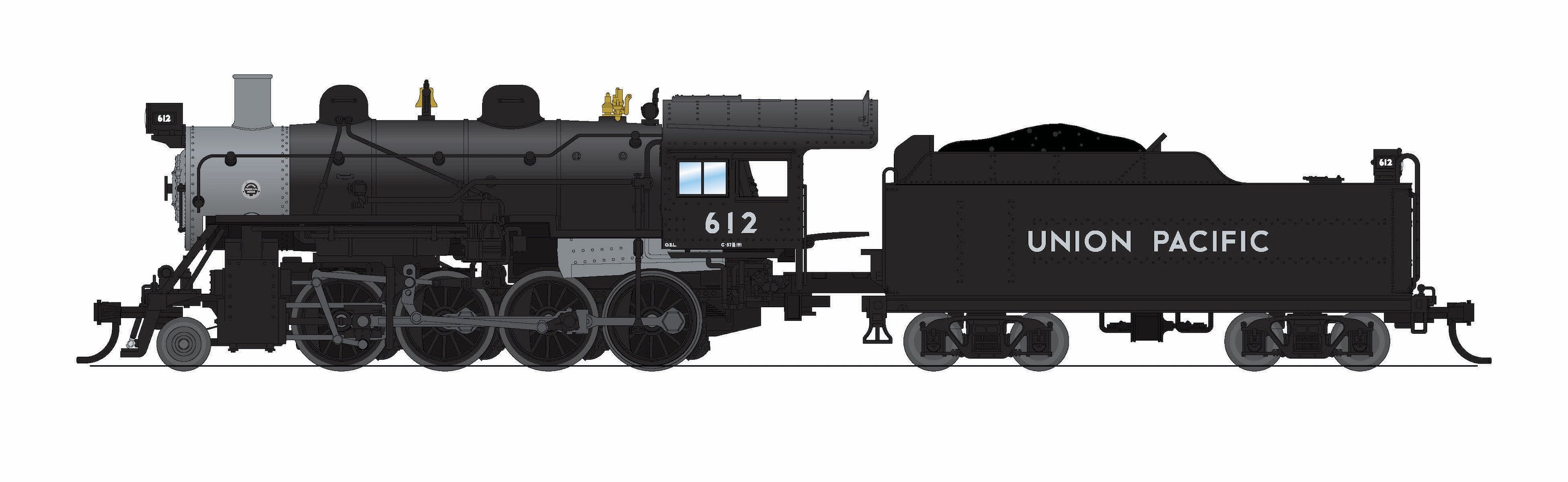 BLI 8390 N 2-8-0 UP 615 - roof and exhaust detail