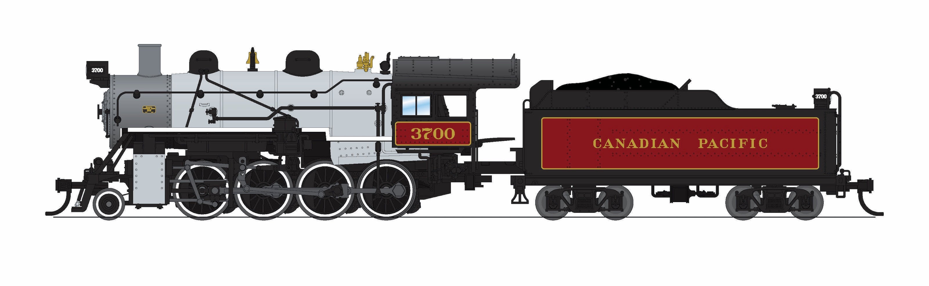 BLI 8399 N 2-8-0 CP 3700 - roof and exhaust detail