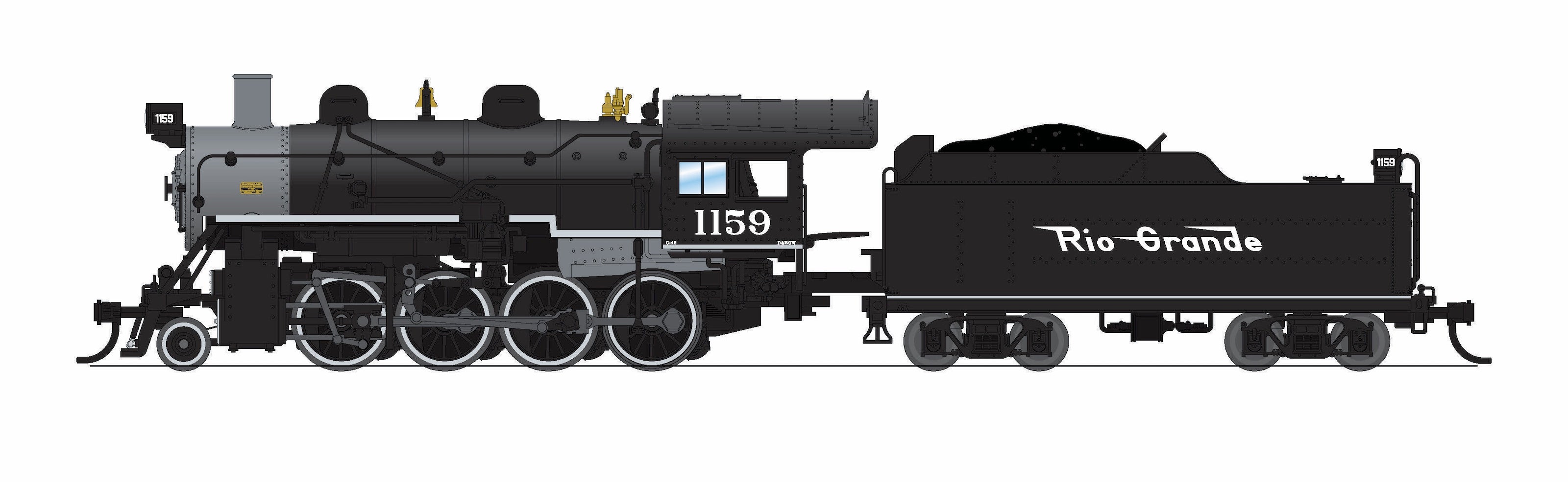BLI 8400 N 2-8-0 DRGW 1159 - roof and exhaust detail