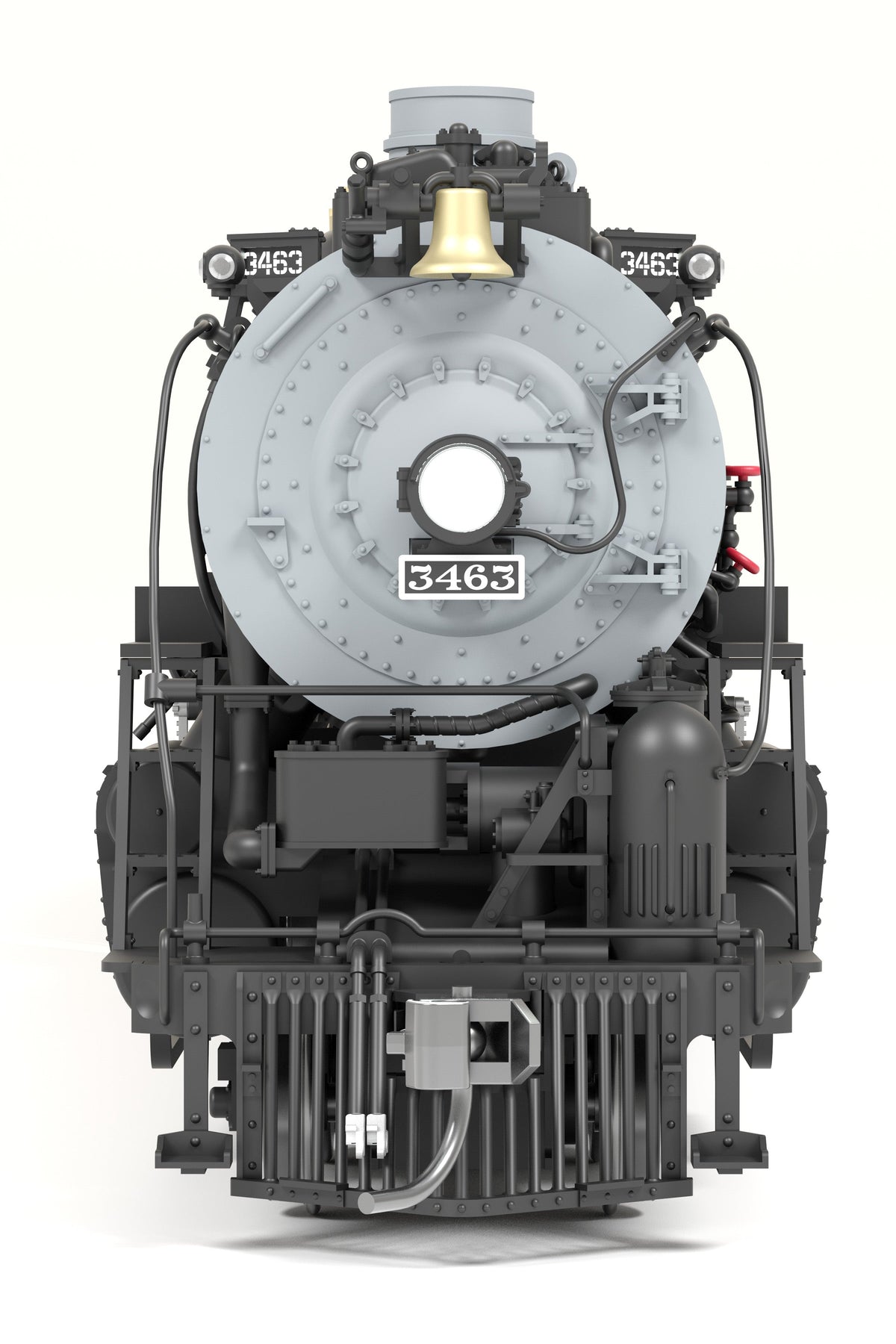 Broadway Limited Imports 8861 HO ATSF 3460 Class 4-6-4, #3465, As-Delivered, Paragon4 Sound/DC/DCC, Smoke - view 2