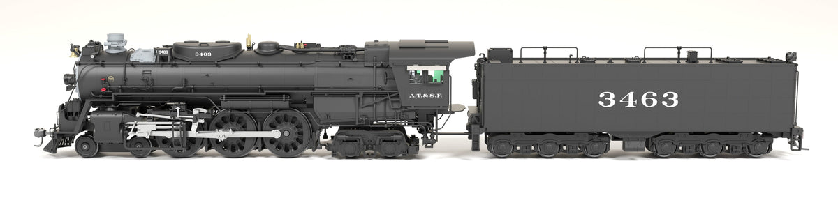 Broadway Limited Imports 8871 HO ATSF 3460 Class 4-6-4, #3463, As-Delivered, No-Sound / DCC-Ready - view 3