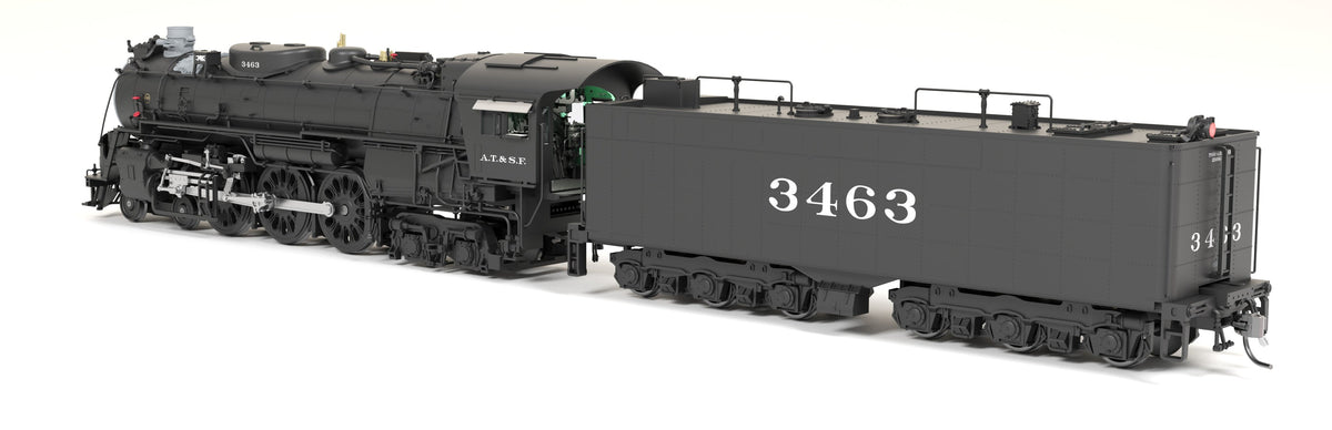 Broadway Limited Imports 8861 HO ATSF 3460 Class 4-6-4, #3465, As-Delivered, Paragon4 Sound/DC/DCC, Smoke - view 4
