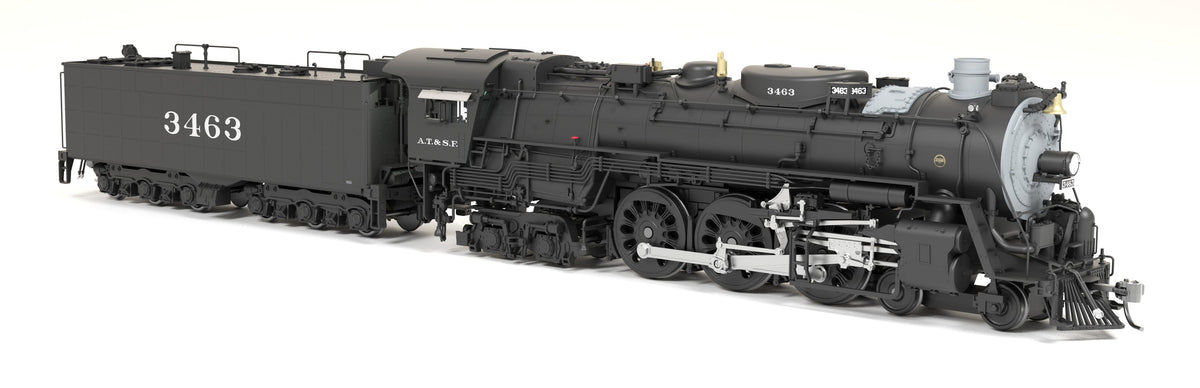Broadway Limited Imports 8861 HO ATSF 3460 Class 4-6-4, #3465, As-Delivered, Paragon4 Sound/DC/DCC, Smoke - view 8