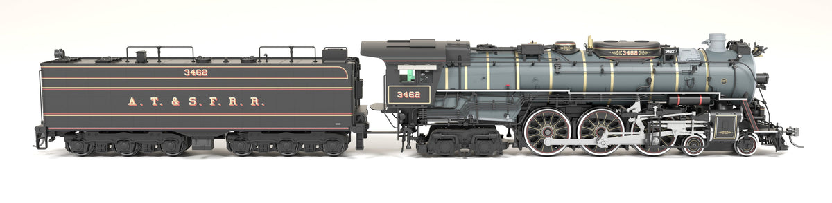 Broadway Limited Imports 8875 HO ATSF 3460 Class 4-6-4, #3462, Ornate 1870's Fantasy Scheme, No-Sound / DCC-Ready - view 7