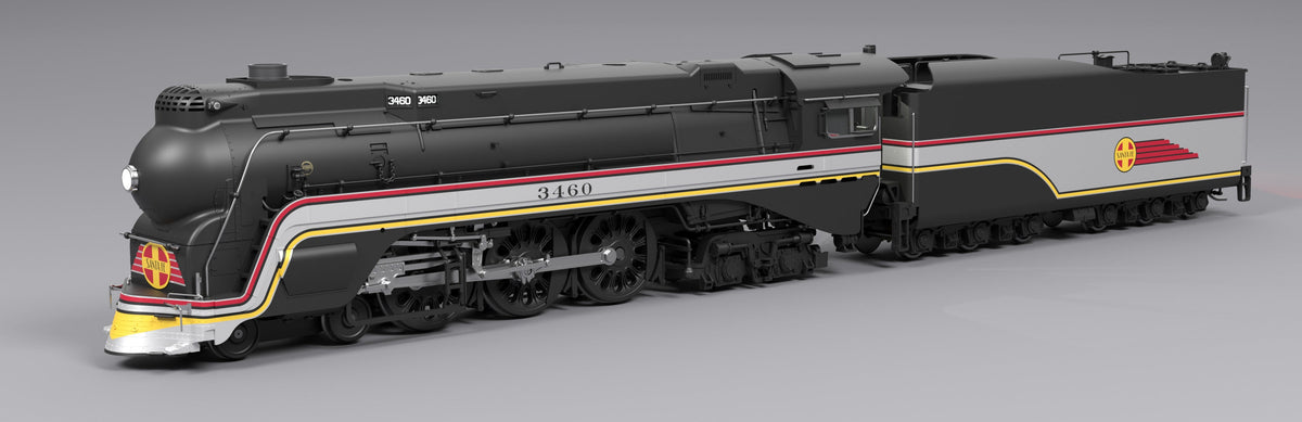 Broadway Limited Imports 8989 HO ATSF #3460, Valley Flyer Fantasy Paint, No-Sound / DCC-Ready