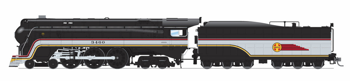 Broadway Limited Imports 8989 HO ATSF #3460, Valley Flyer Fantasy Paint, No-Sound / DCC-Ready - view 7