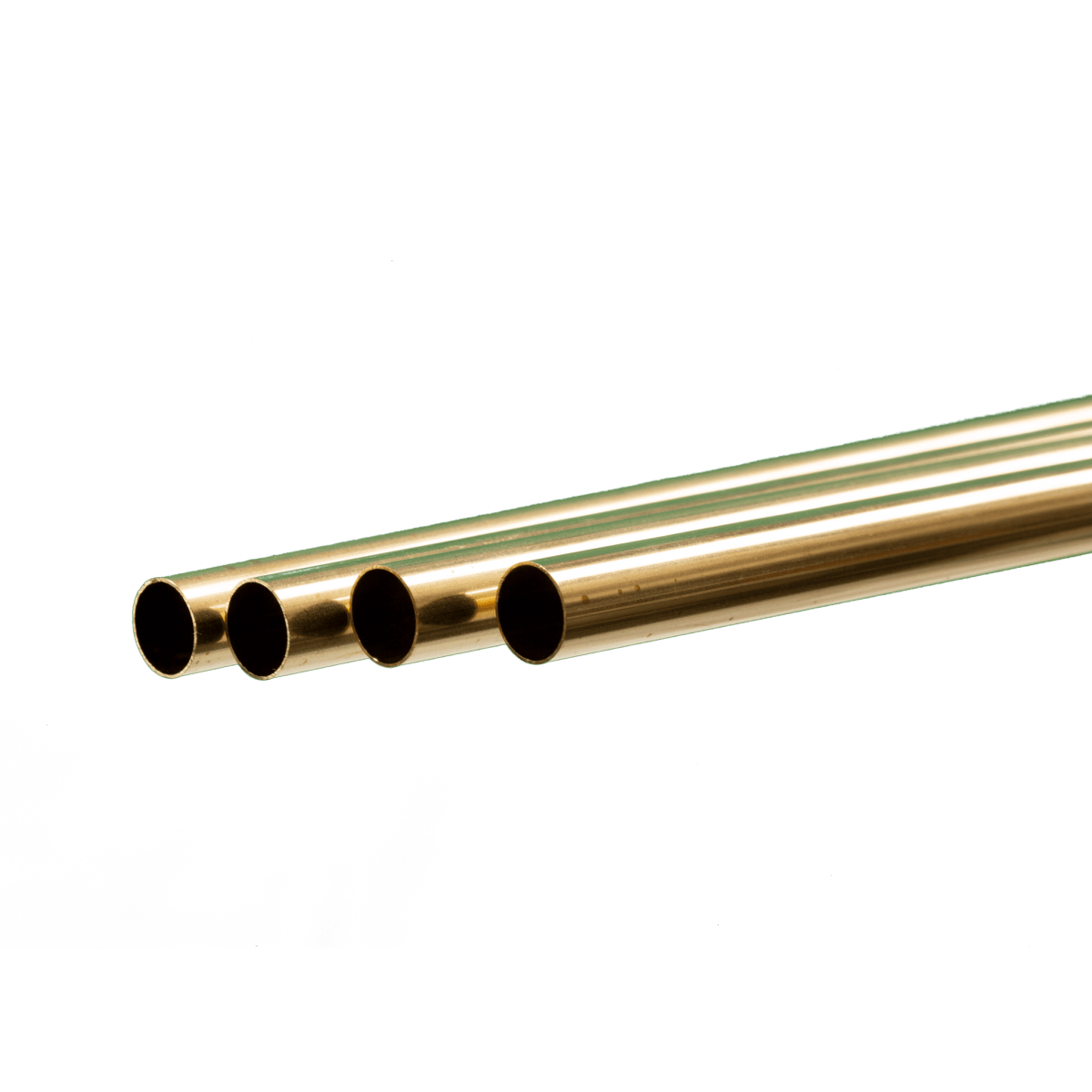 K&S 9111 Round Brass Tube 7/16" OD x 0.014" Wall x 36" Long (4 Pieces) - Oakville Model Trains Depot