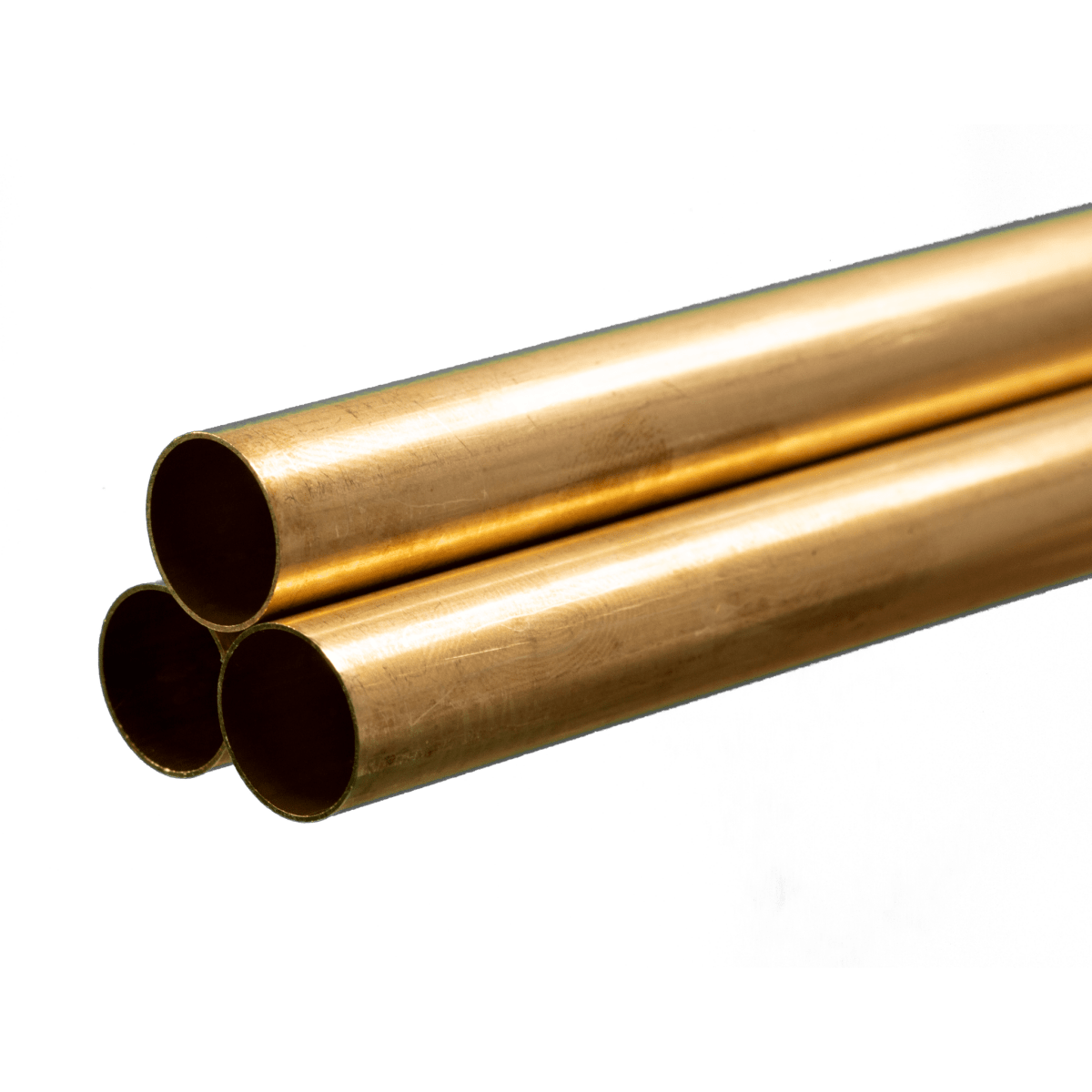 K&S 9117 Round Brass Tube 17/32" OD x 0.014" Wall x 36" Long (3 Pieces) - Oakville Model Trains Depot