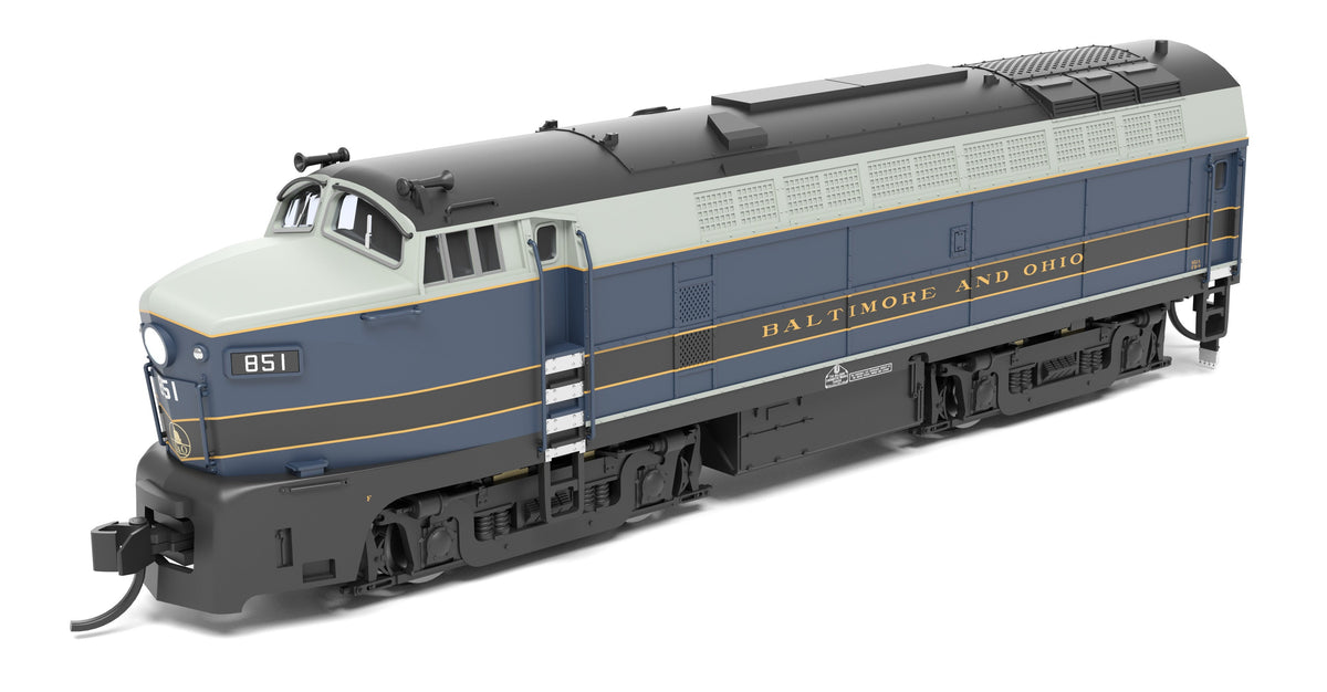 Broadway Limited Imports 9628 N B&O Sharknose, RF-16 A, As-Delivered, 857A, Paragon4 Sound/DC/DCC