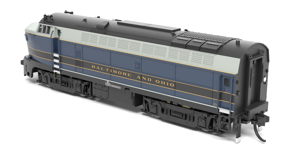 Broadway Limited Imports 9627 N B&O Sharknose, RF-16 A/B set, 851A/851X, As-Delivered, A-unit Paragon4 Sound/DC/DCC, Unpowered B - view 2