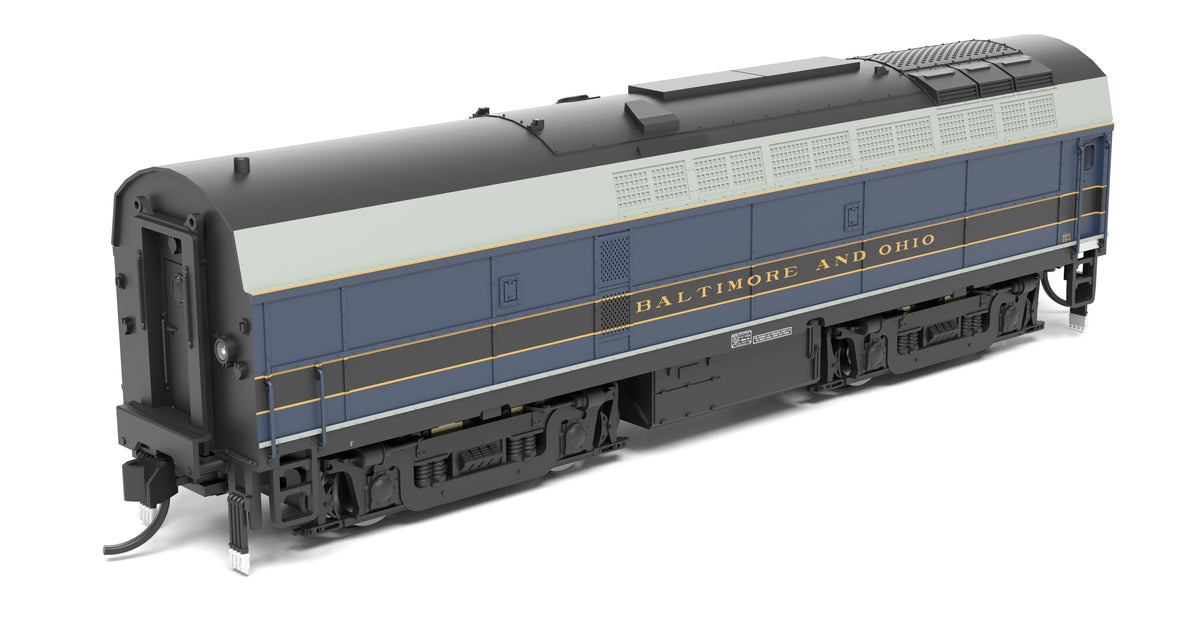 Broadway Limited Imports 9627 N B&O Sharknose, RF-16 A/B set, 851A/851X, As-Delivered, A-unit Paragon4 Sound/DC/DCC, Unpowered B - view 8
