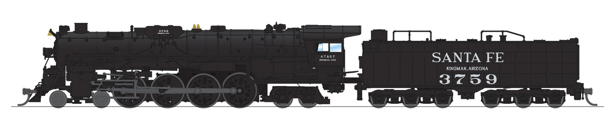 Broadway Limited Imports 9404 N ATSF 4-8-4, #3759, As Appears Today, Paragon4 Sound/DC/DCC, w/ Smoke