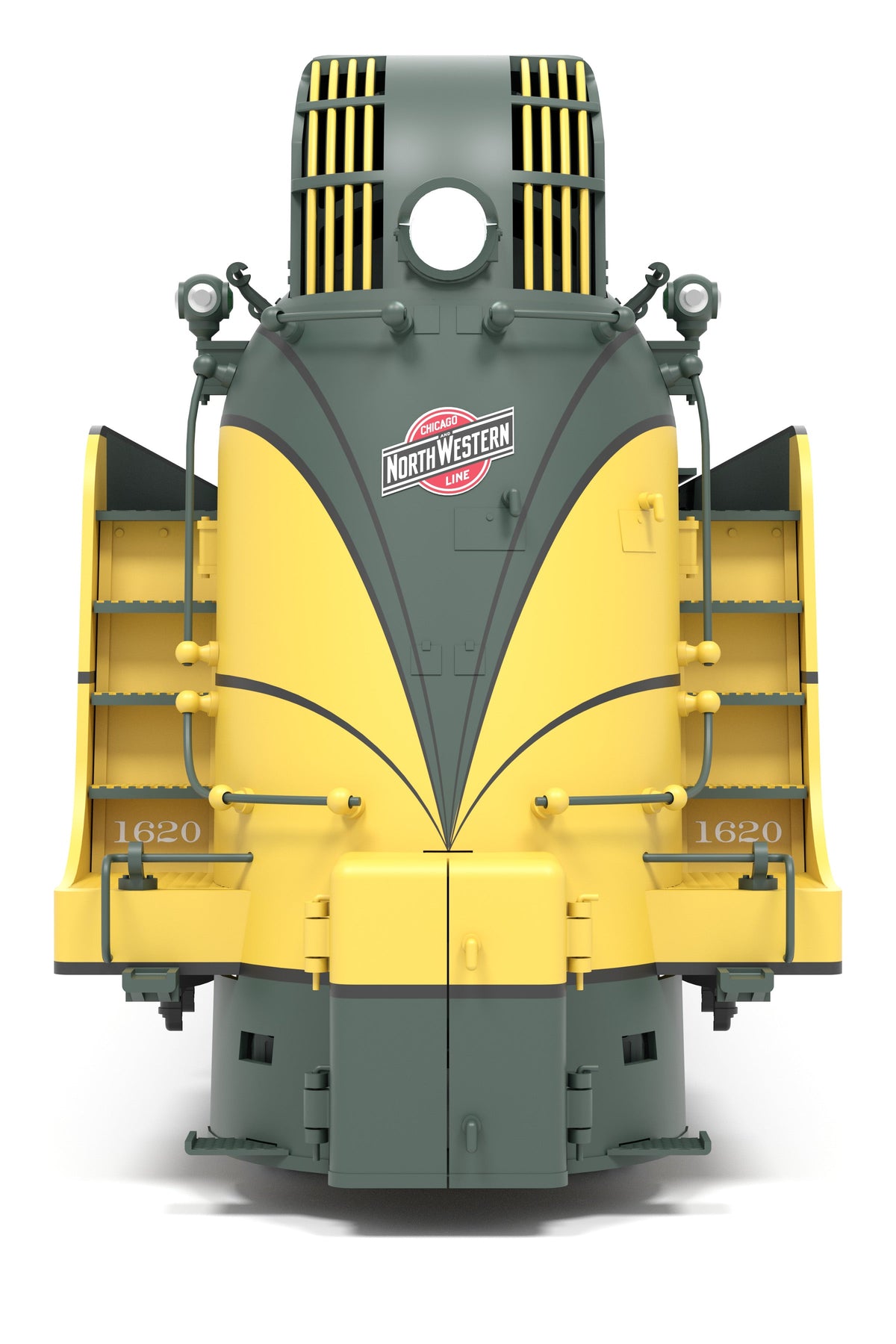 Broadway Limited Imports 9544 HO C&NW 4-6-2 "Yellow Jacket", #1617, 1944 Appearance, Paragon4 Sound/DC/DCC - view 7