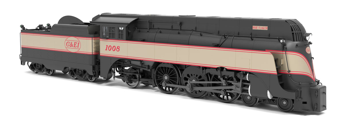 Broadway Limited Imports 9554 HO C&NW 4-6-2, C&EI #1008, "Dixie Flagler" Passenger Scheme, Paragon4 Sound/DC/DCC (Fantasy Paint Scheme) - view 8