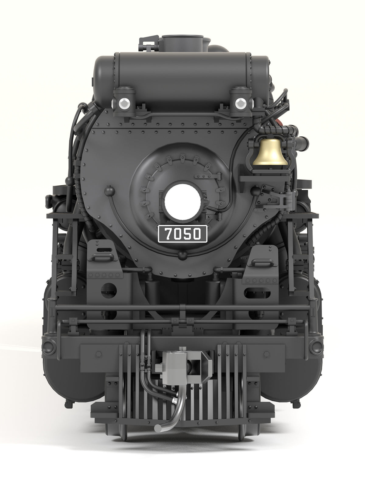 Broadway Limited Imports 9614 HO Illinois Central Lima A-1 Berkshire 2-8-4 (Brass-Hybrid), Illinois Central #7050, 1930s Appearance, Paragon4 Sound/DC/DCC, Smoke — view 7
