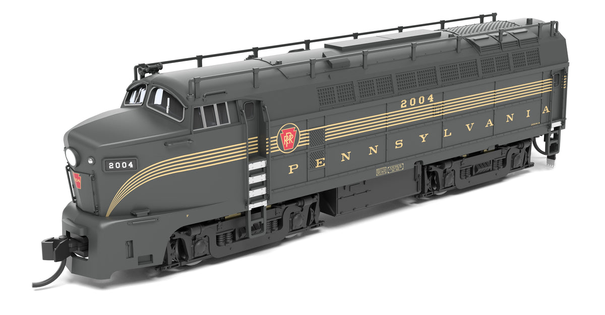Broadway Limited Imports 9620 N PRR Sharknose, BF-16 A/B set, 2004-A/2004-B, DGLE 5-Stripe, A-unit Paragon4 Sound/DC/DCC, Unpowered B