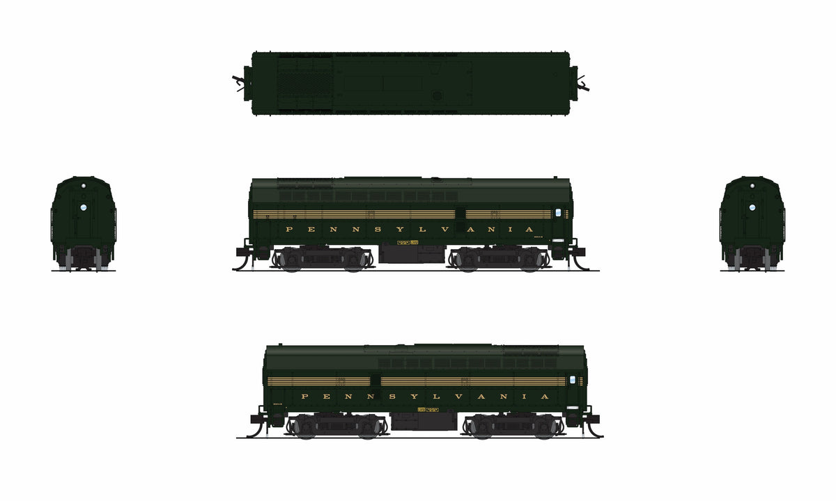 Broadway Limited Imports 9623 N PRR Sharknose, BF-16 B, 2002-B, DGLE 5-Stripe, Paragon4 Sound/DC/DCC - view 8
