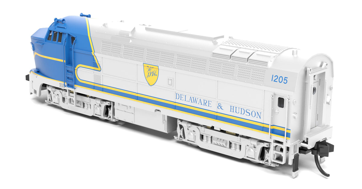Broadway Limited Imports 9641 N D&H Sharknose, RF-16 A, 1205, Blue Warbonnet, No-Sound / DCC-Ready - view 4