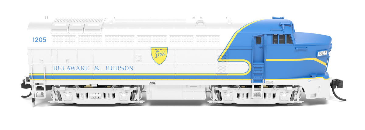 Broadway Limited Imports 9641 N D&H Sharknose, RF-16 A, 1205, Blue Warbonnet, No-Sound / DCC-Ready - view 6