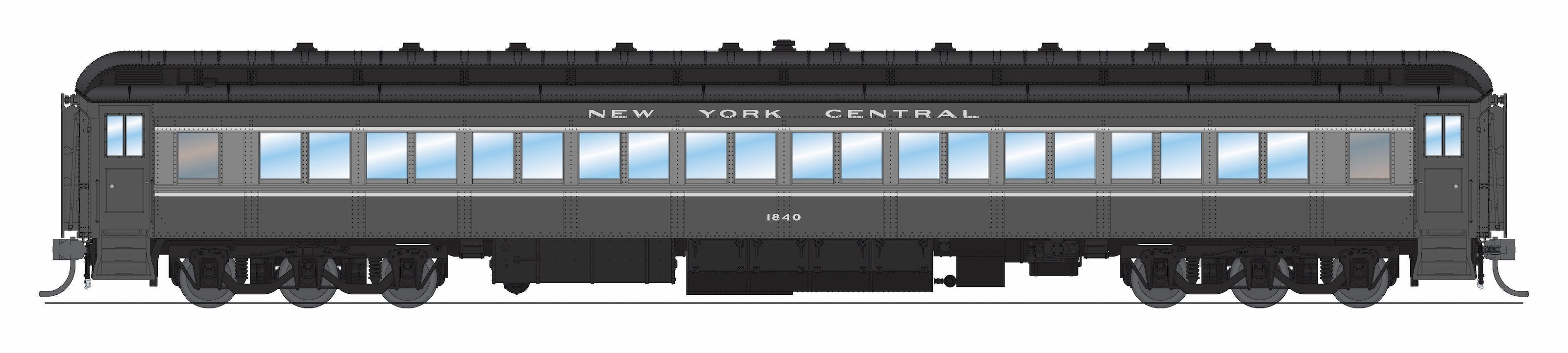 BLI 9715 HO NYC Heavyweight Pass Set NYC 254 - side profile view
