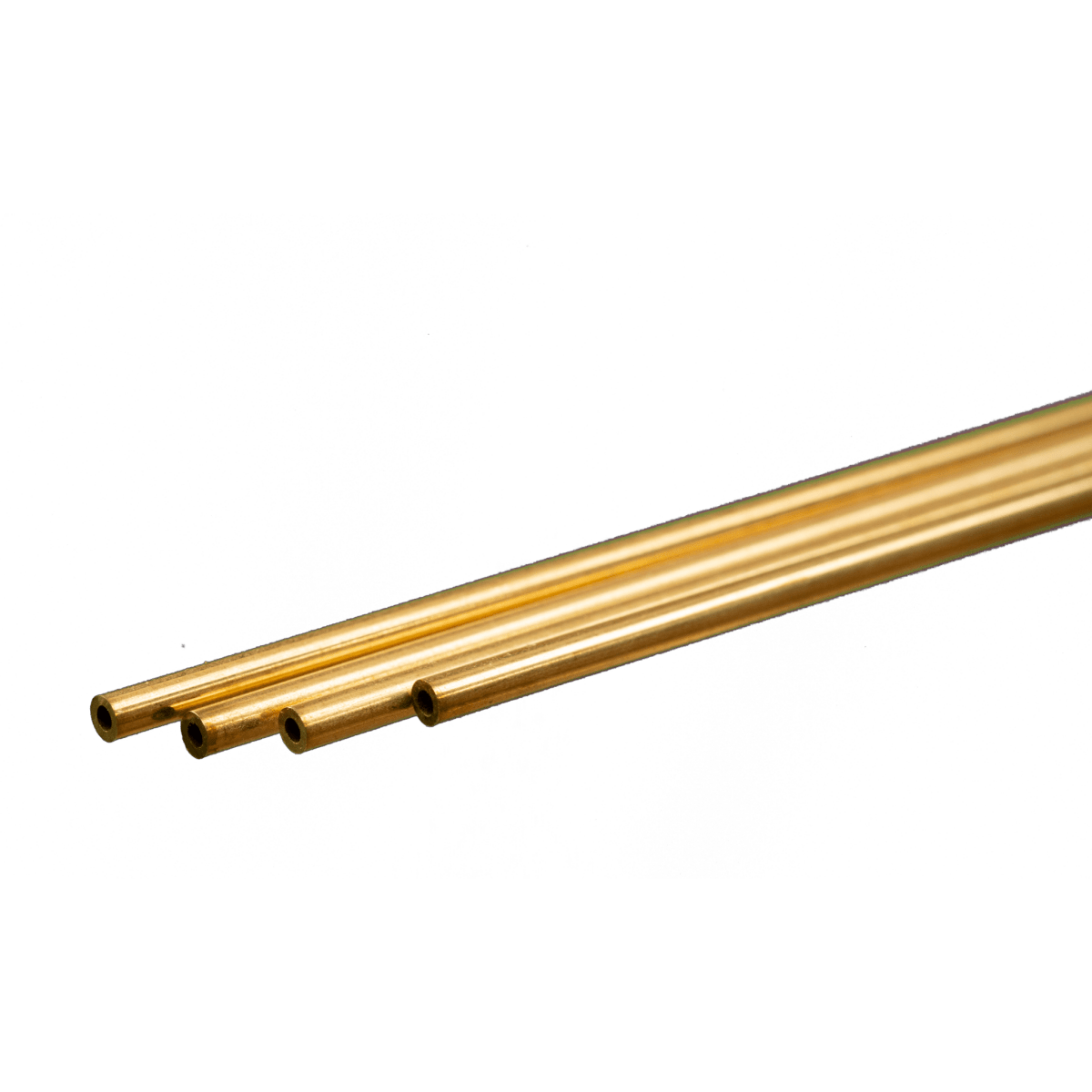K&S 9820 Round Brass Tube 2mm OD 0.45mm Wall x 300mm Long (4 Pieces) - Oakville Model Trains Depot