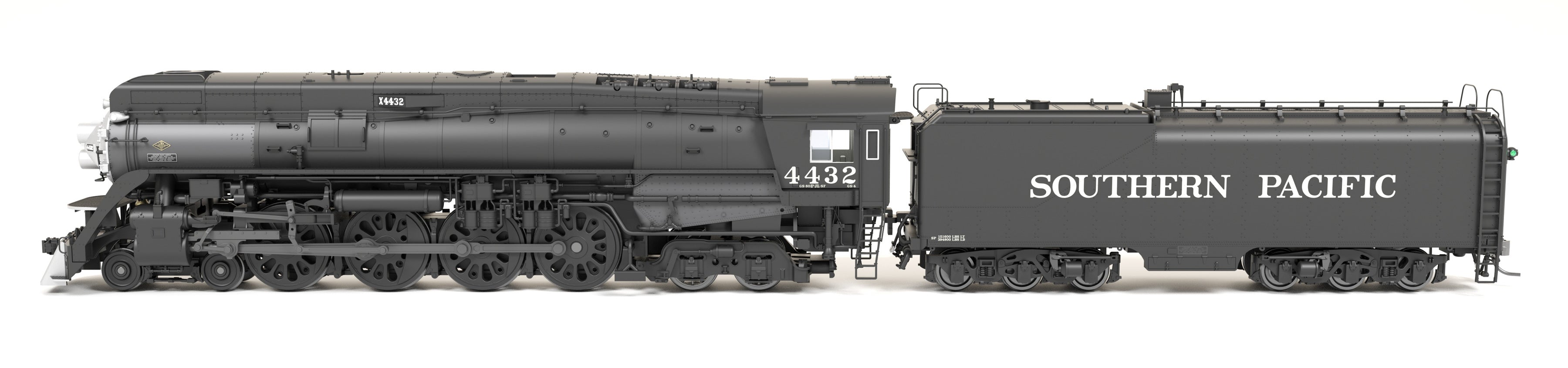 BLI 9837 HO GS-4 4-8-4 SP 4445 - front 3/4 view