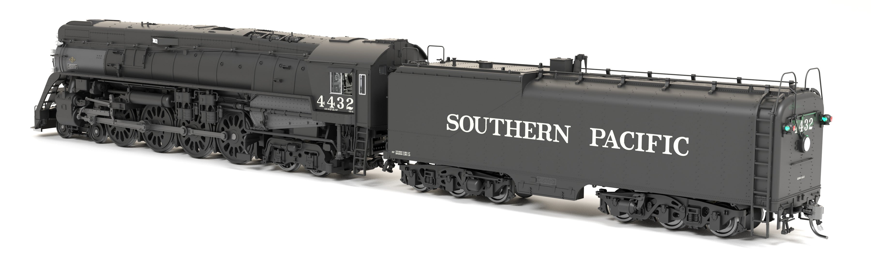 BLI 9837 HO GS-4 4-8-4 SP 4445 - rear 3/4 view