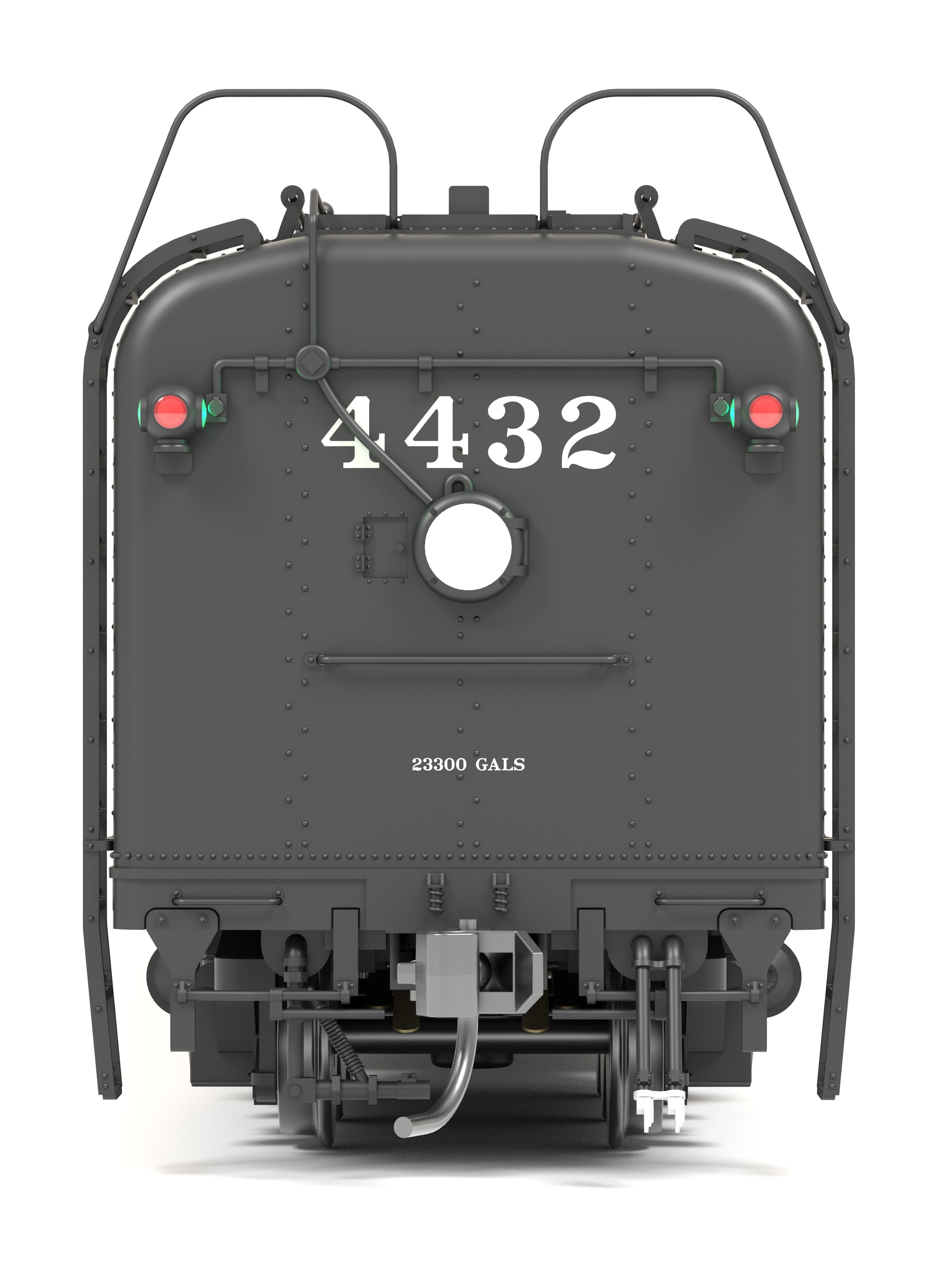 BLI 9836 HO GS-4 4-8-4 SP 4445 - cab and engineer-side detail