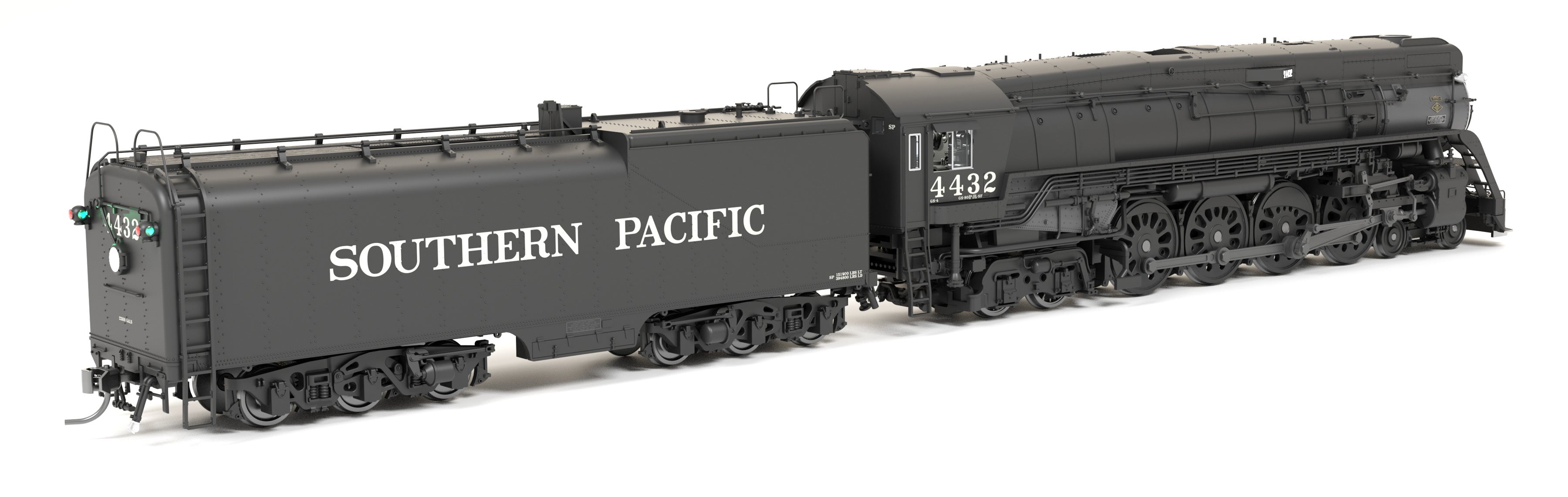 BLI 9836 HO GS-4 4-8-4 SP 4445 - trucks and fuel tank