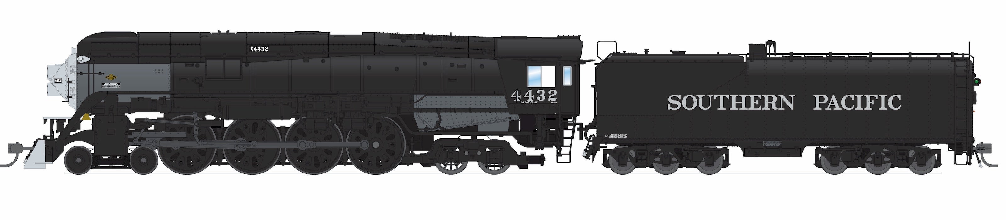 BLI 9837 HO GS-4 4-8-4 SP 4445 - opposite side view