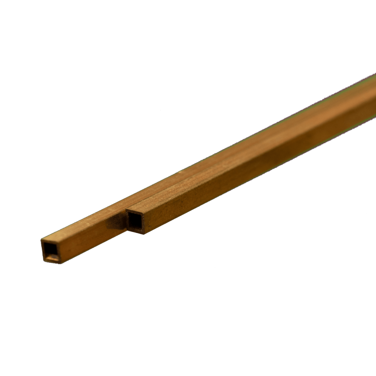 K&S 9851 Square Brass Tube 3mm OD x 0.45mm Wall x 300mm Long (2 Pieces) - Oakville Model Trains Depot