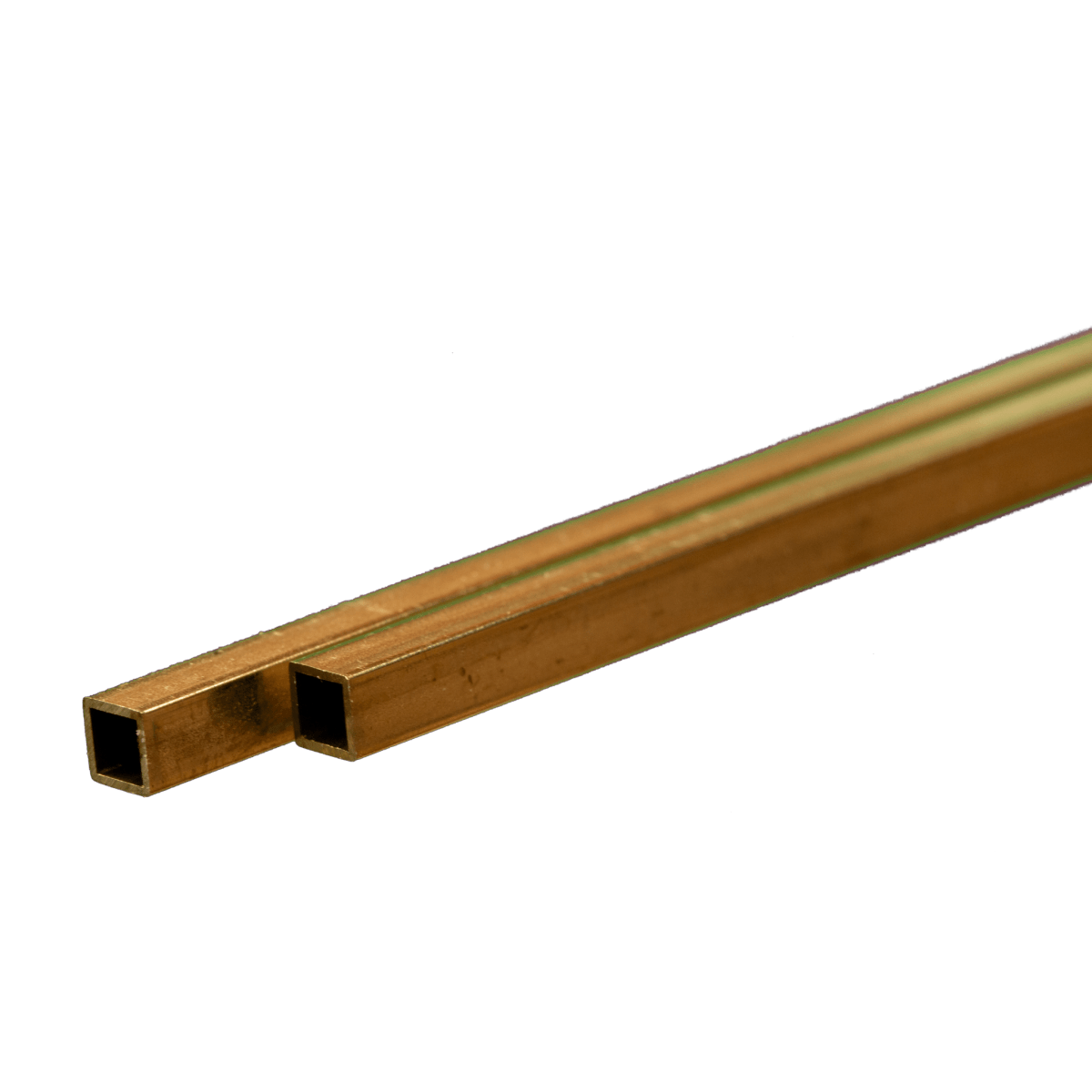 K&S 9852 Square Brass Tube 4mm OD x 0.45mm Wall x 300mm Long (2 Pieces) - Oakville Model Trains Depot