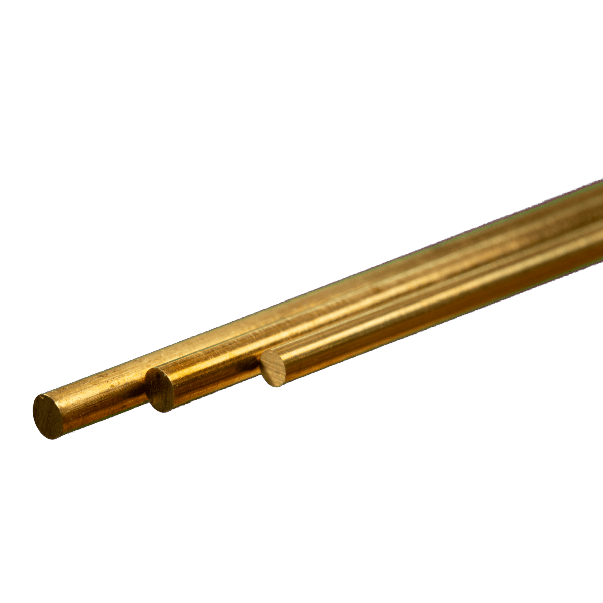 K&S 9866 Round Brass Rod 3.5mm OD x 300mm Long (3 Pieces) - Oakville Model Trains Depot
