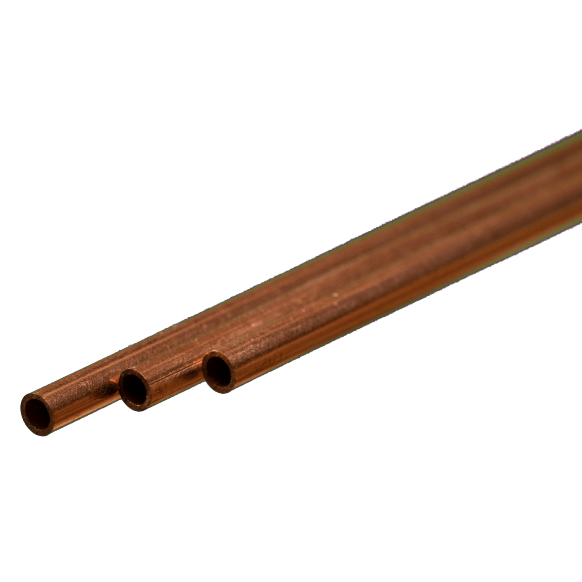 K&S 9871 Round Copper Tube 3mm OD x 0.36mm Wall x 300mm Long (3 Pieces) - Oakville Model Trains Depot