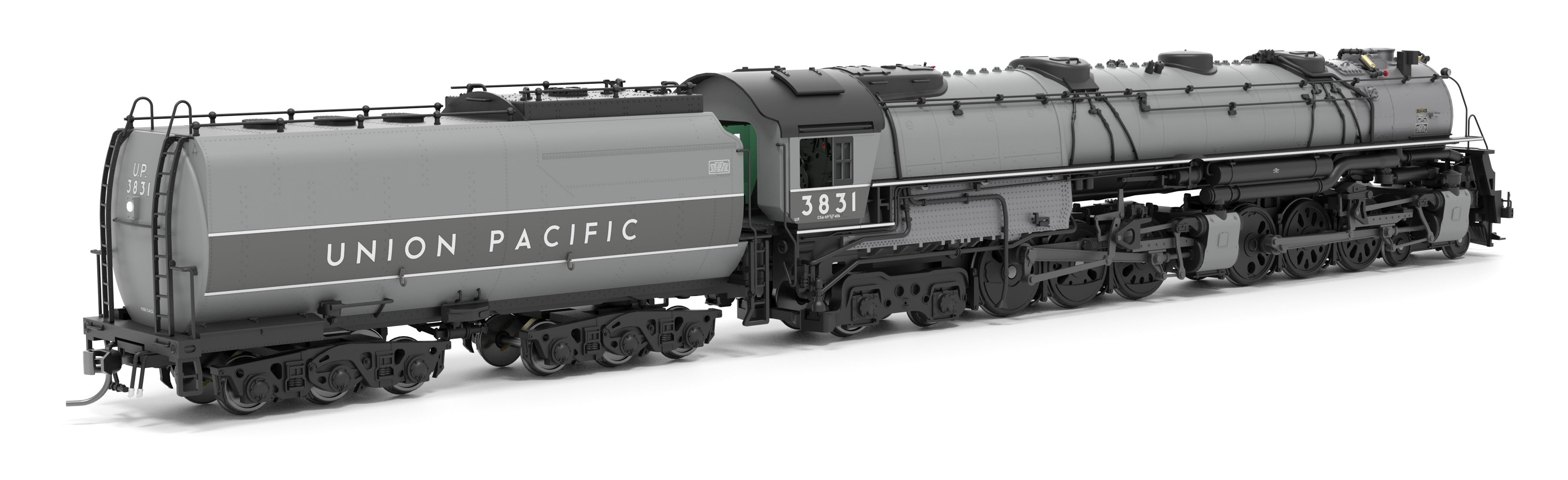 BLI 9916 HO Challenger CSA-2 UP 3831 - rear 3/4 view