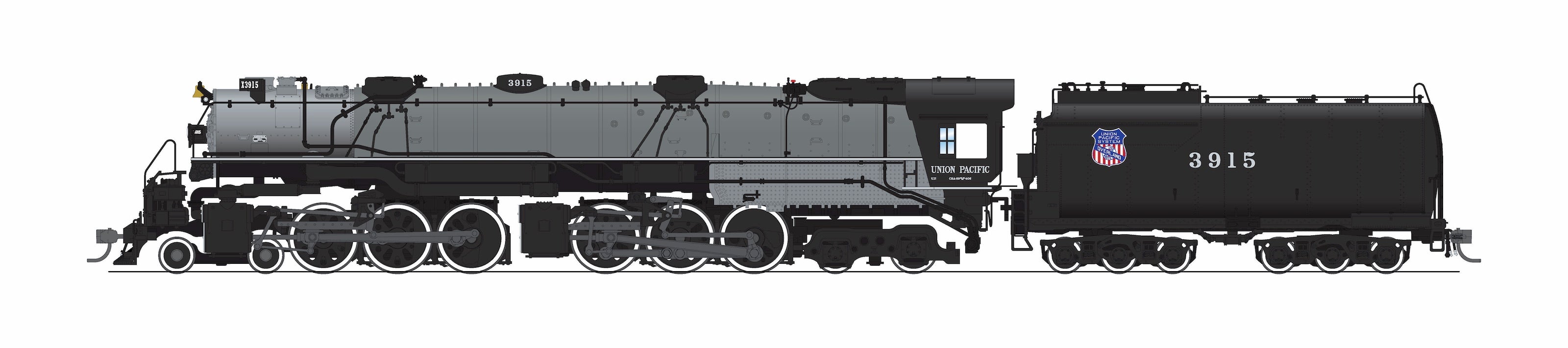 BLI 9918 HO Challenger CSA-2 UP 3915 - roof and exhaust detail