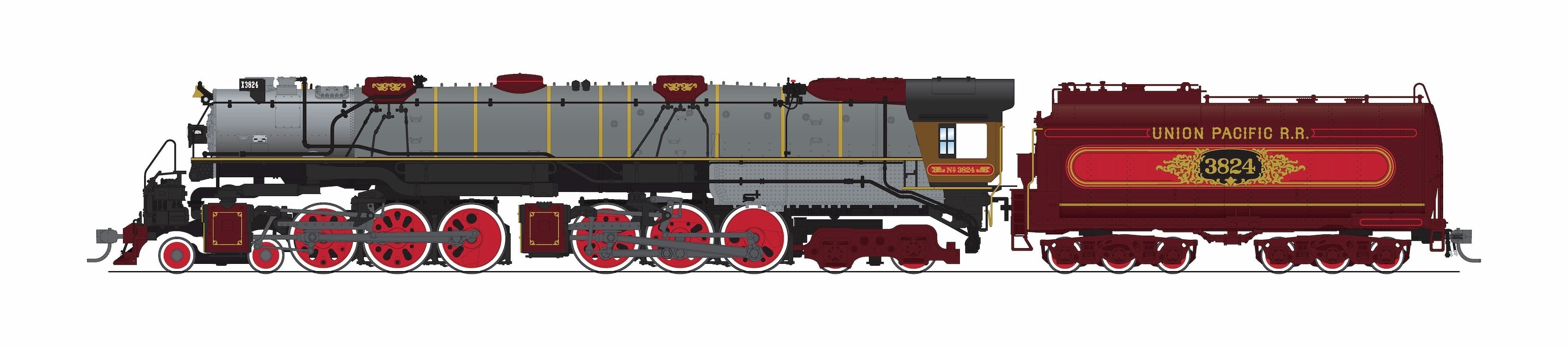 BLI 9920 HO Challenger CSA-2 UP 3824 - roof and exhaust detail
