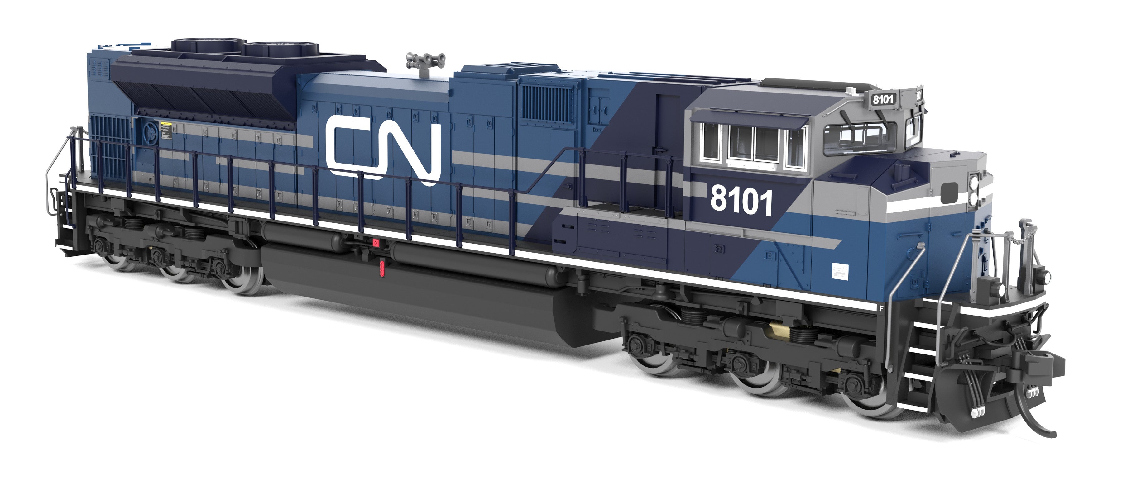 BLI 9962 N SD70ACe CN 8101 - trucks and fuel tank
